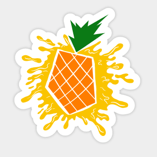 Pineapple Icon Splash Sticker